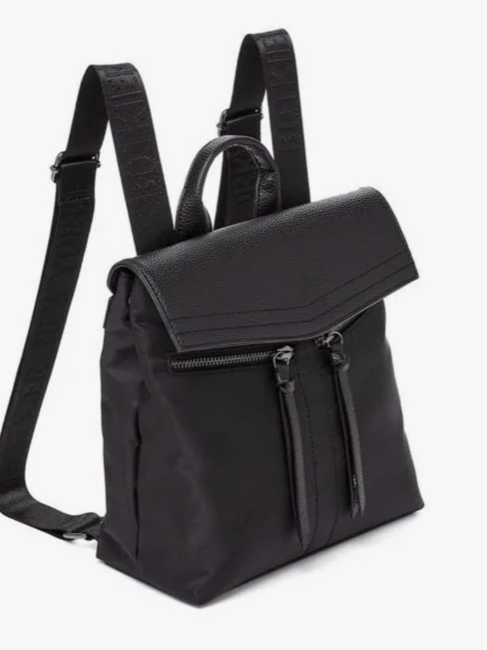 Botkier Black Mini Backpack with Dual Zip Pulls